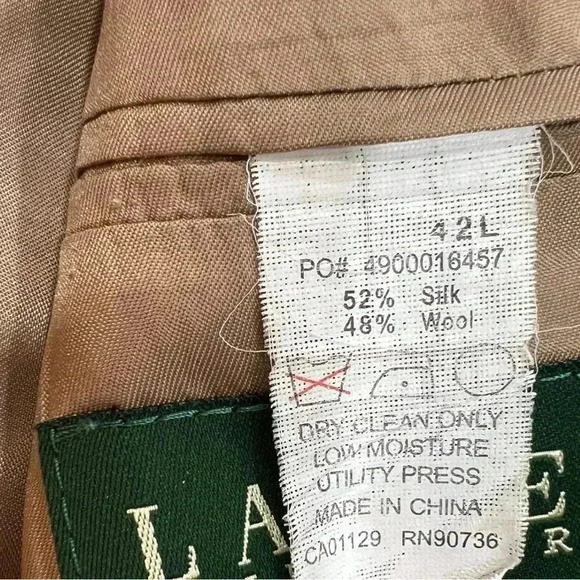 Ralph Lauren Silk And Wool Blazer / Sport Coat / Suit Coat Size 42L - Picture 7 of 7